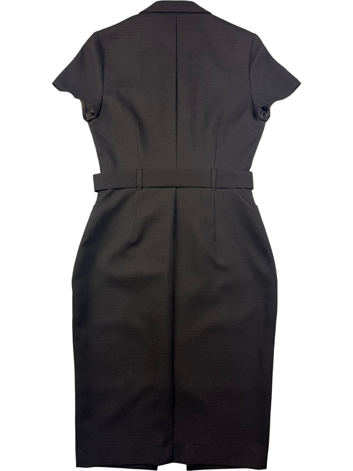 Dorothy Perkins Black Zip Front Dress - S - Think Vintage Online Ltd