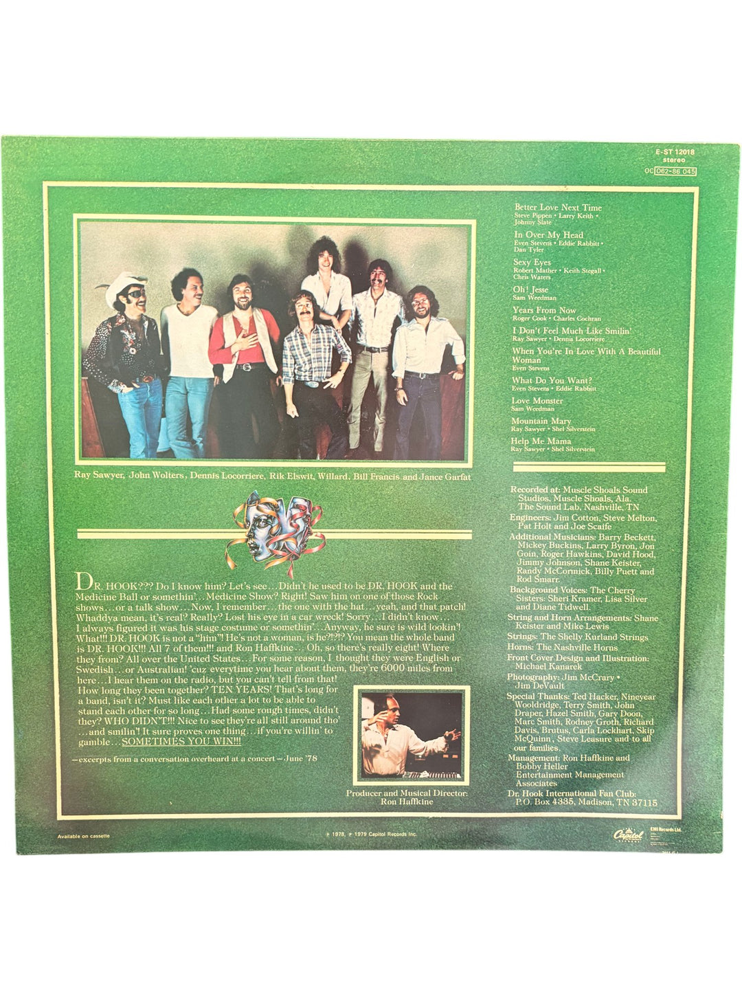 Dr Hook Sometimes You Win Vinyl Record - Good - Think Vintage ltd