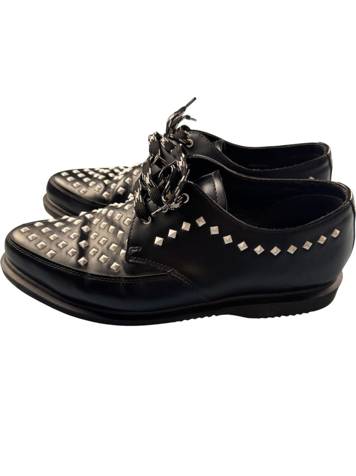 Dr Martens Black Studded Shoes - Think Vintage ltd