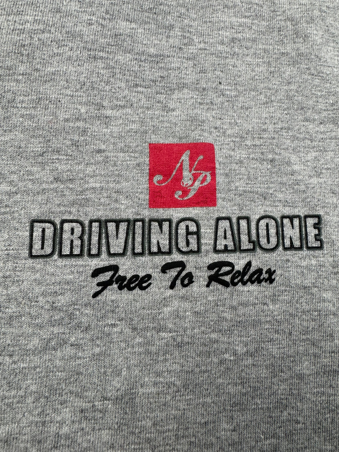Driving Alone Long Sleeve Graphic T-Shirt - L