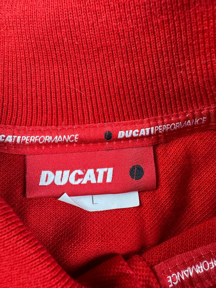Ducati Red Polo Shirt - M - Think Vintage ltd