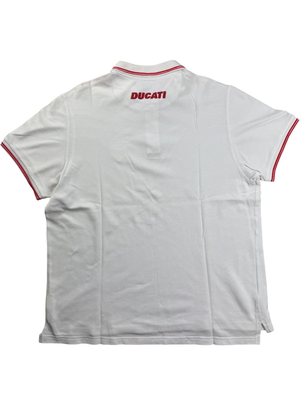 Ducati White Polo Shirt - L - Think Vintage ltd