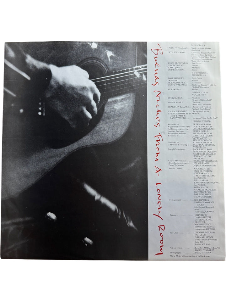 Dwight Yoakam Buenas Noches From A Lonely Room Vinyl - Very Good+