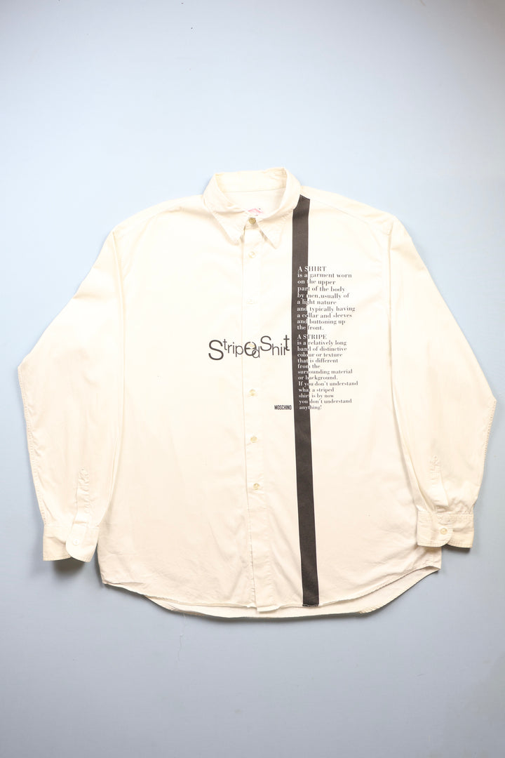 90's Moschino Striped Shirt