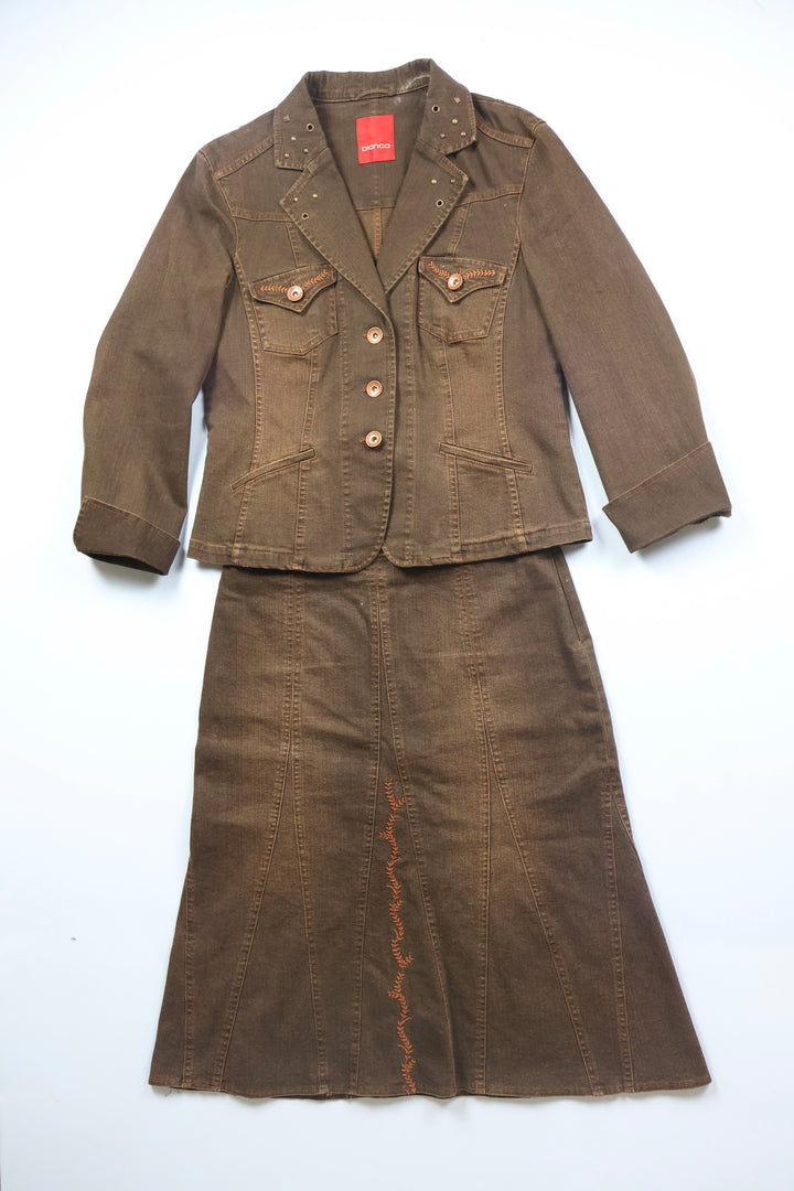 Vintage Y2K Three Piece Denim Suit
