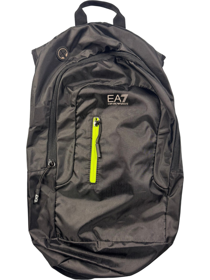 EA7 Black Backpack - Think Vintage ltd