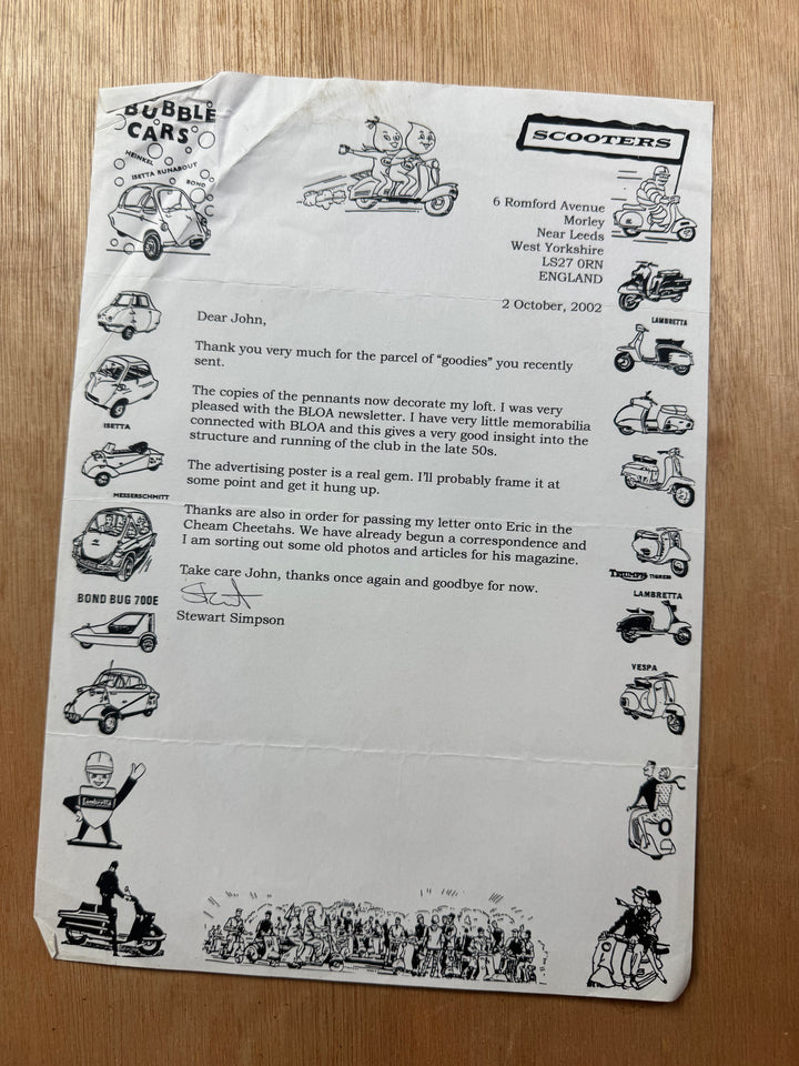 Vintage Scooter Archive Scrapbook – Original Photos, Newspaper Cuttings, Posters & Ephemera