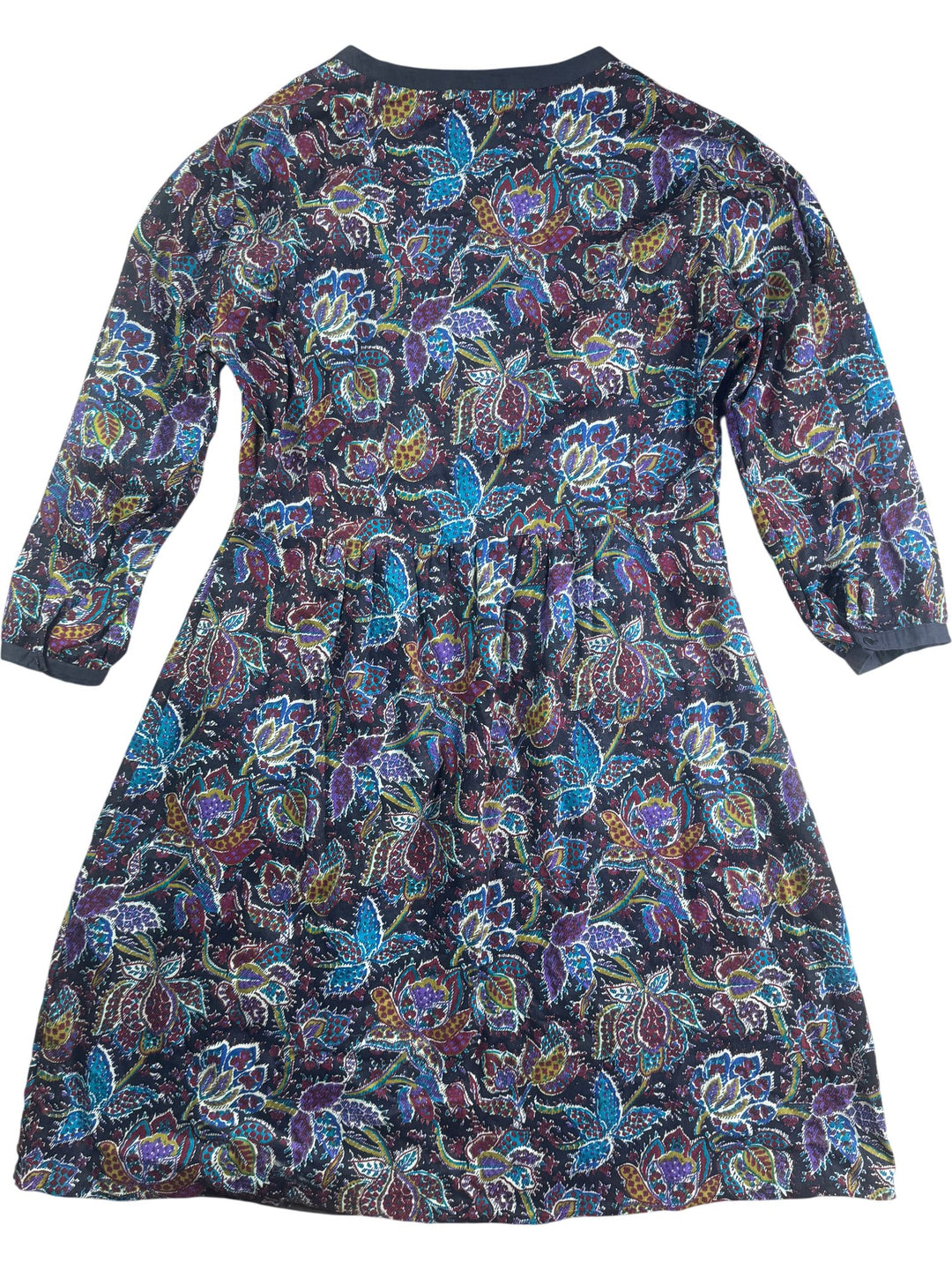 East Floral Corduroy Button Down Dress - M