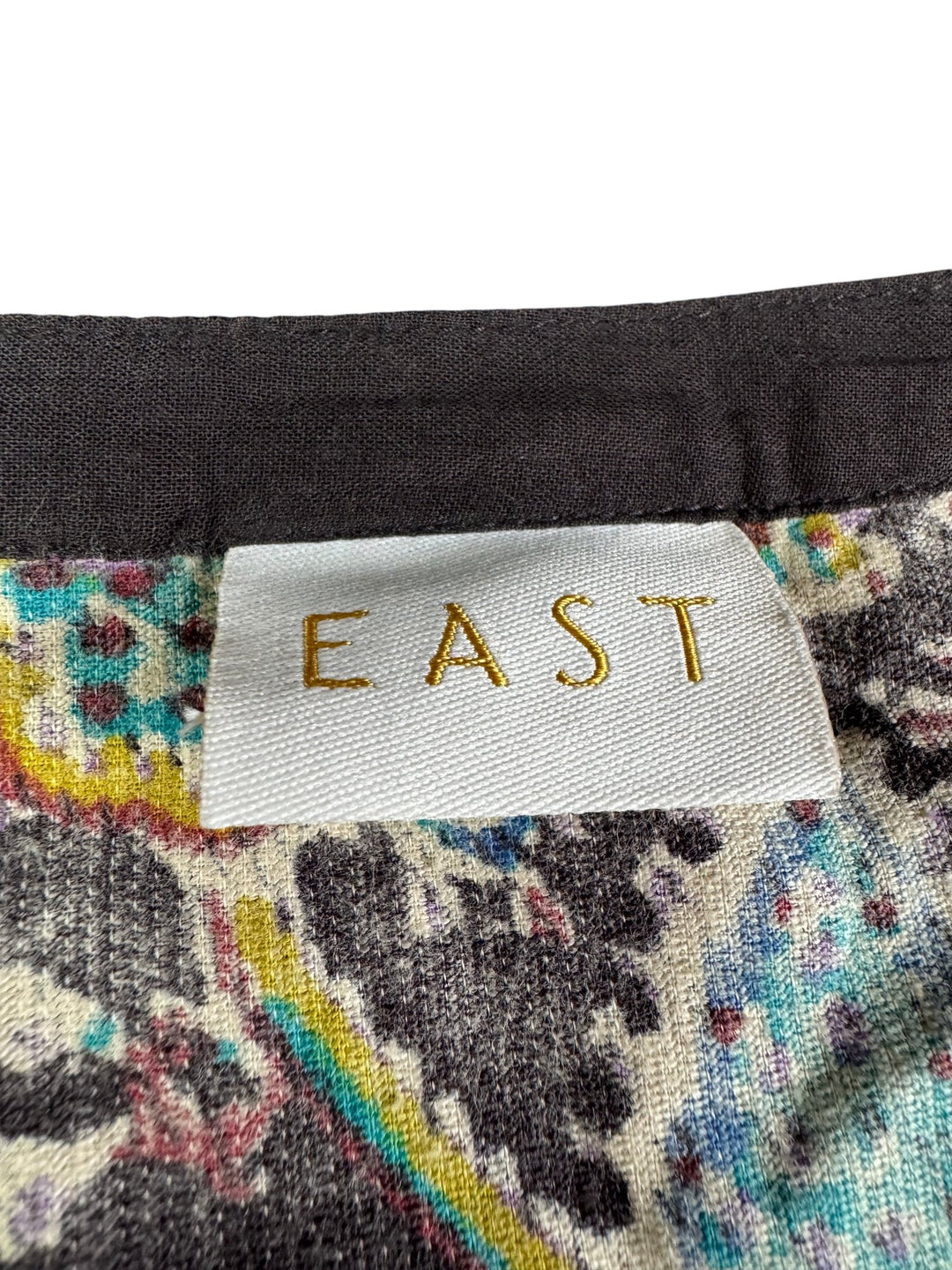 East Floral Corduroy Button Down Dress - M