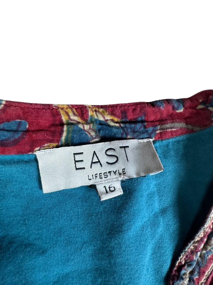 East Floral Cotton Midi Dress - M