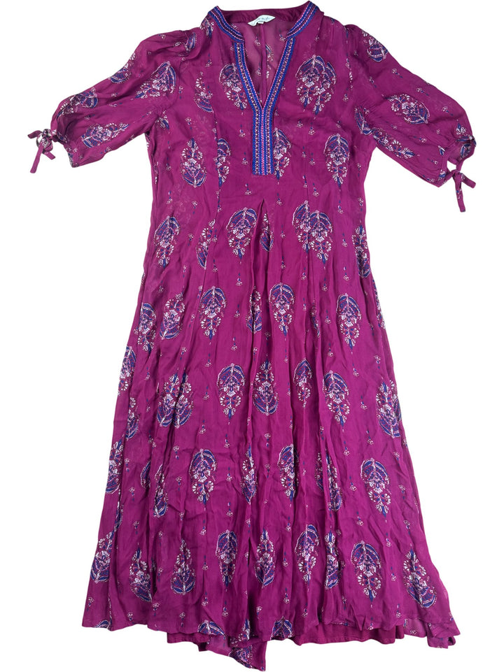 East Floral Embroidered Midi Dress - M