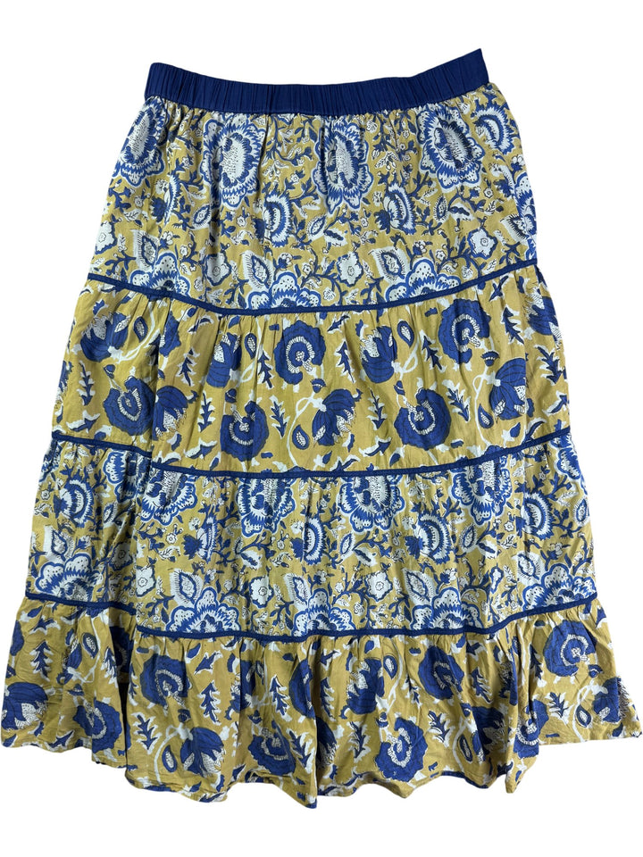 East Floral Print Tiered Skirt - L