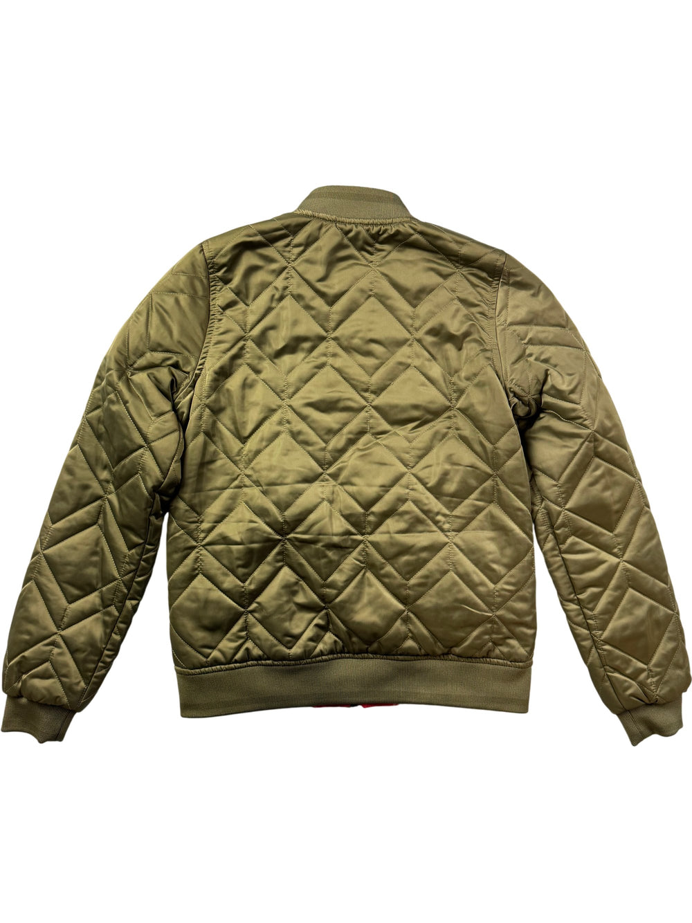 Easy Tiger Quilted Bomber Jacket - S - Think Vintage ltd