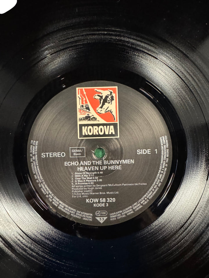 Echo And The Bunnymen Heaven Up Here Vinyl Record - Think Vintage