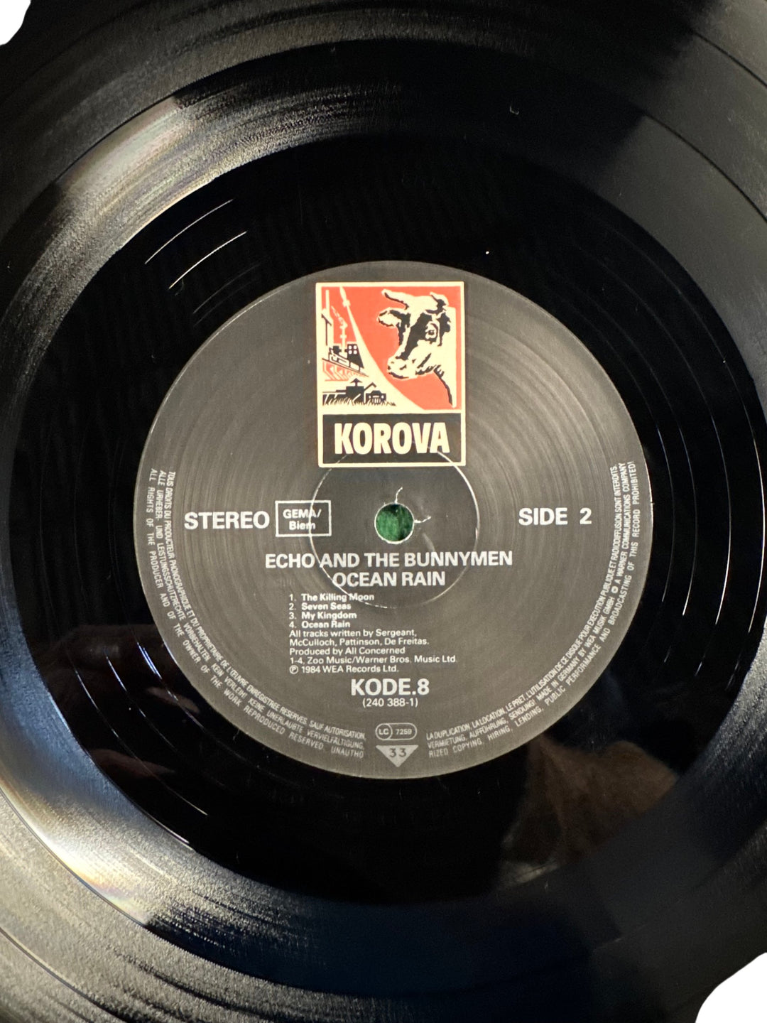 Echo & The Bunnymen Ocean Rain Vinyl Record - Think Vintage Online Ltd