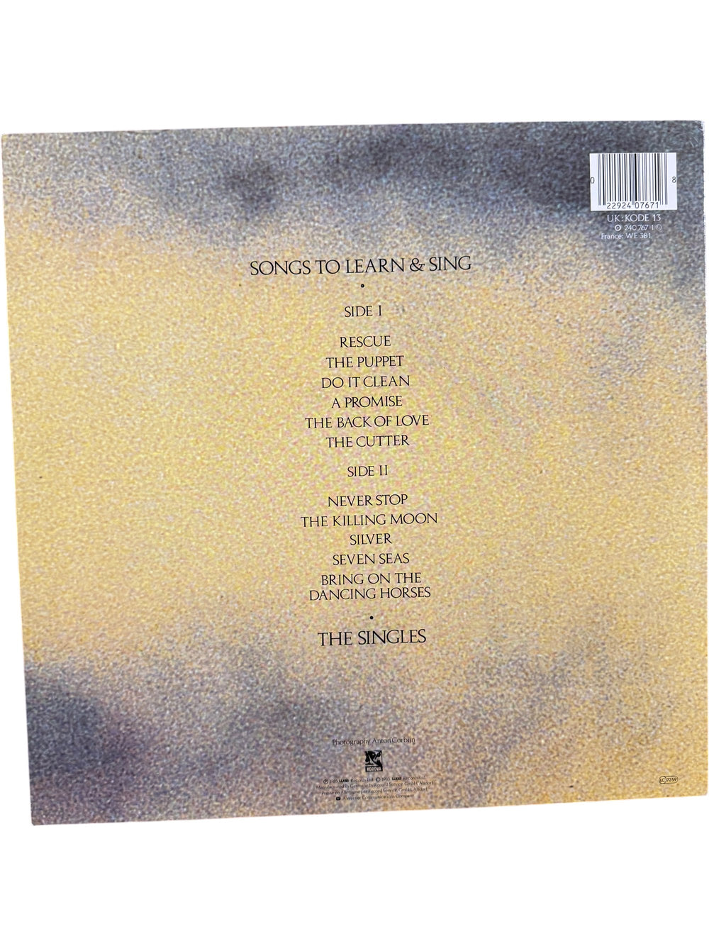 Echo & The Bunnymen Songs To Learn And Sing Vinyl - Think Vintage