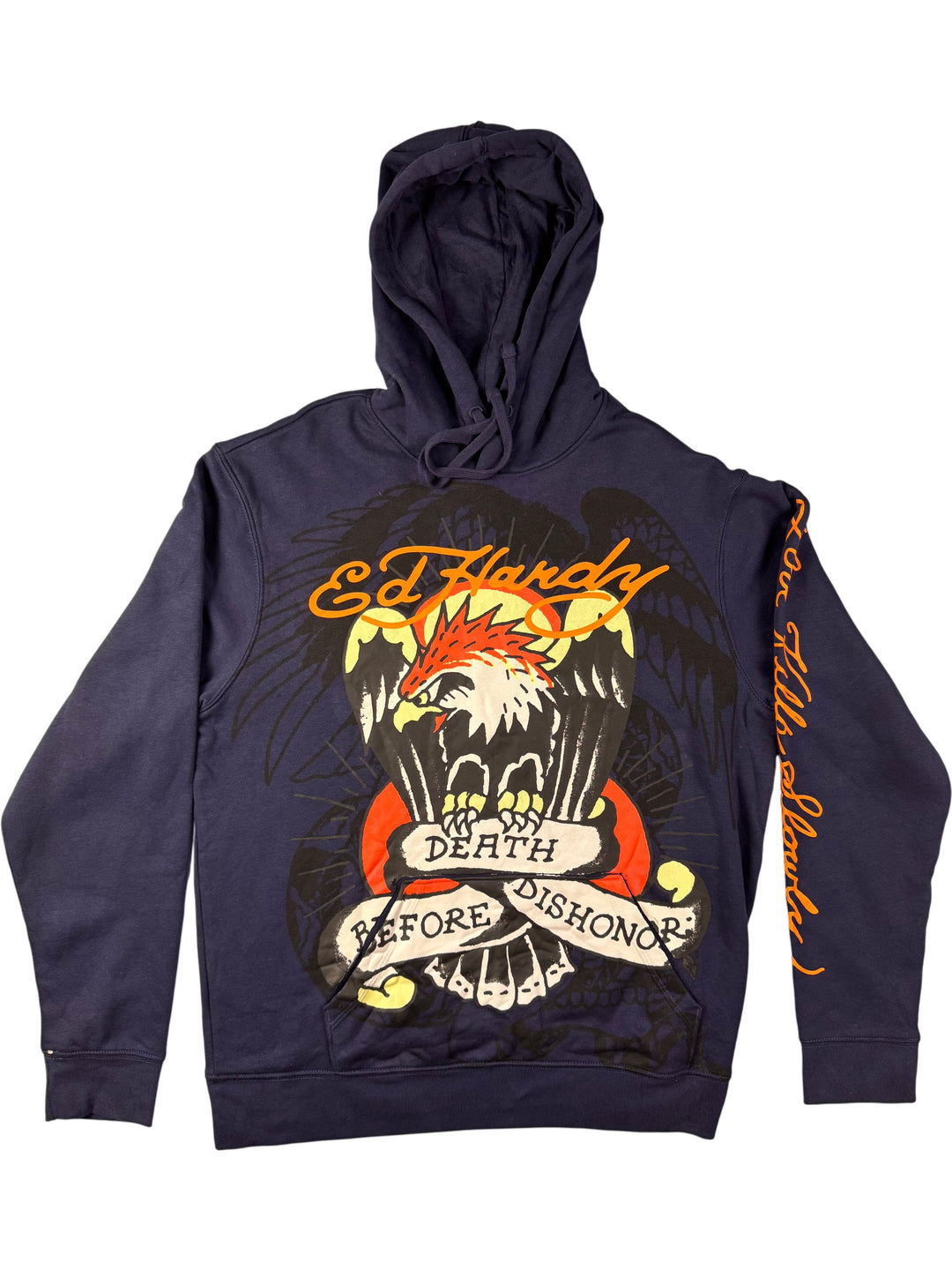 Ed Hardy Graphic Hoodie - XL - Think Vintage