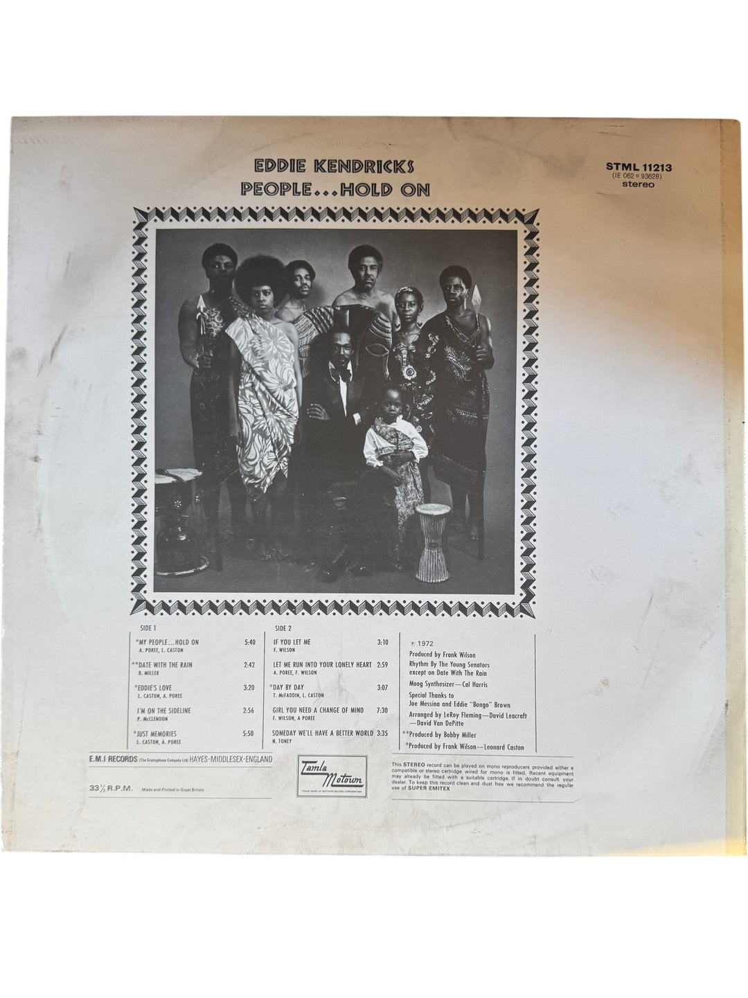 Eddie Kendricks People... Hold On Vinyl Record - Very Good - Think Vintage ltd