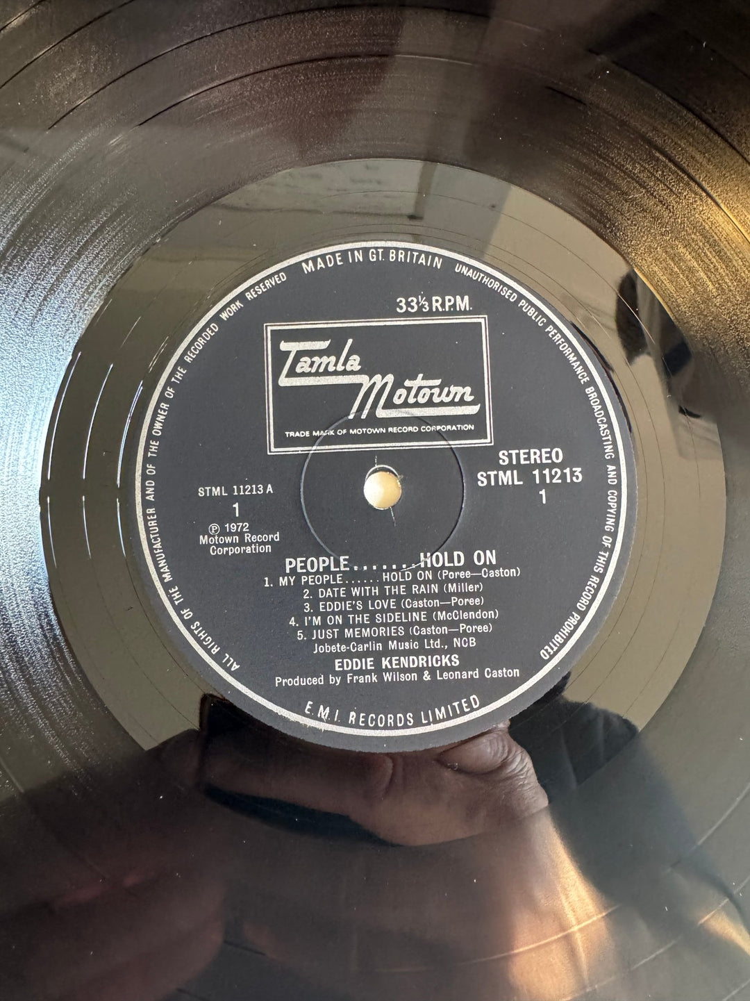 Eddie Kendricks People... Hold On Vinyl Record - Very Good - Think Vintage ltd