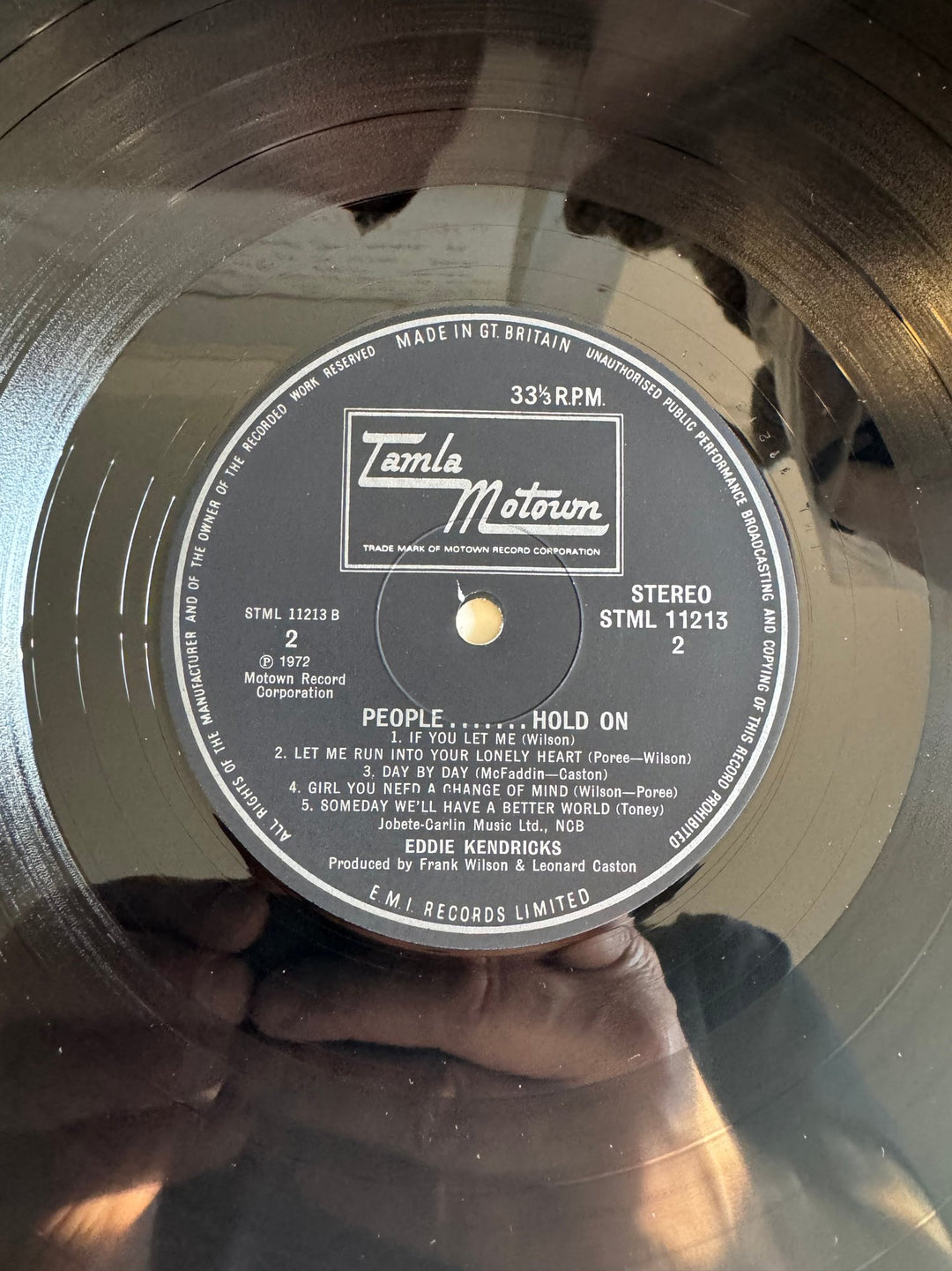 Eddie Kendricks People... Hold On Vinyl Record - Very Good - Think Vintage ltd