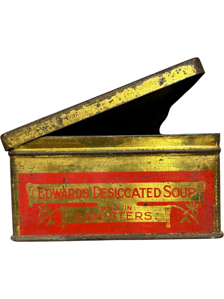 Edward's Desiccated Soup Tin Box - Think Vintage