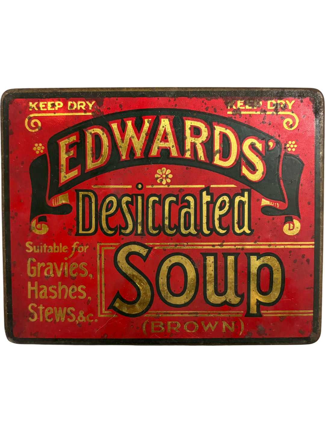 Edwards Desiccated Soup Tin - Think Vintage