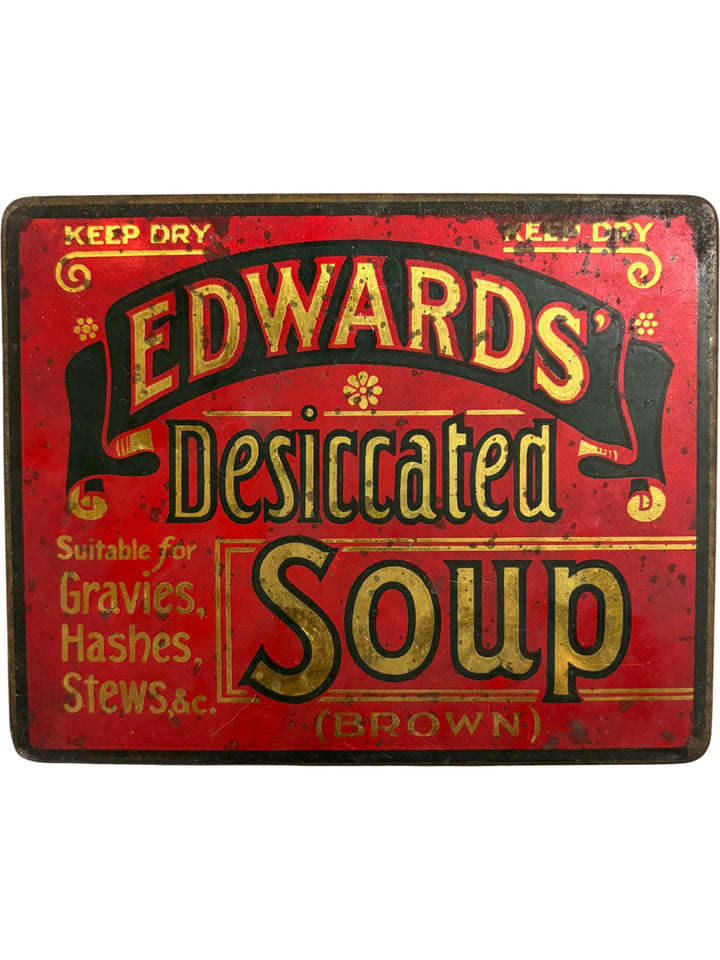 Edwards Desiccated Soup Tin - Think Vintage