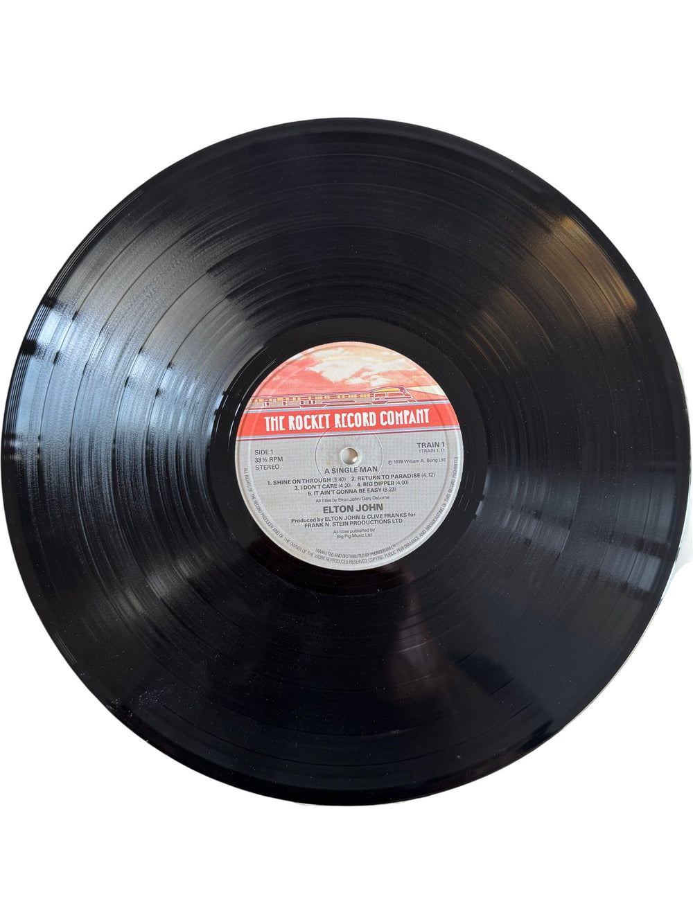 Elton John A Single Man Vinyl Record - Good - Think Vintage ltd