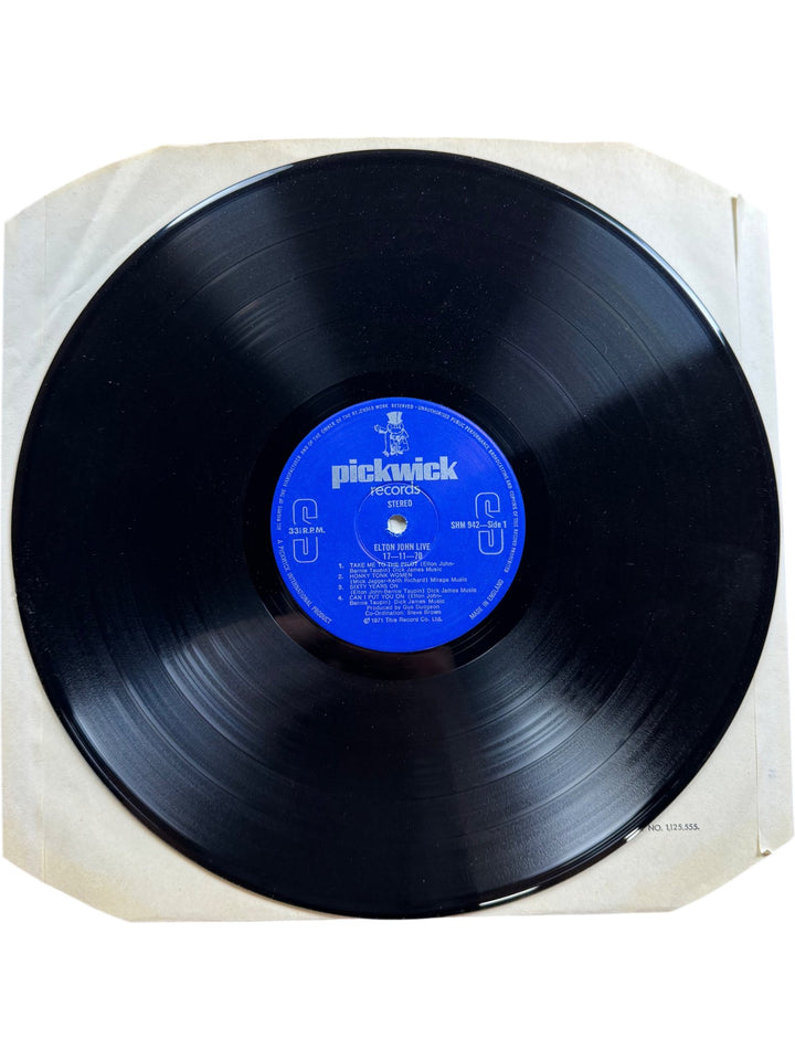 Elton John Live 17-11-70 LP - Good+