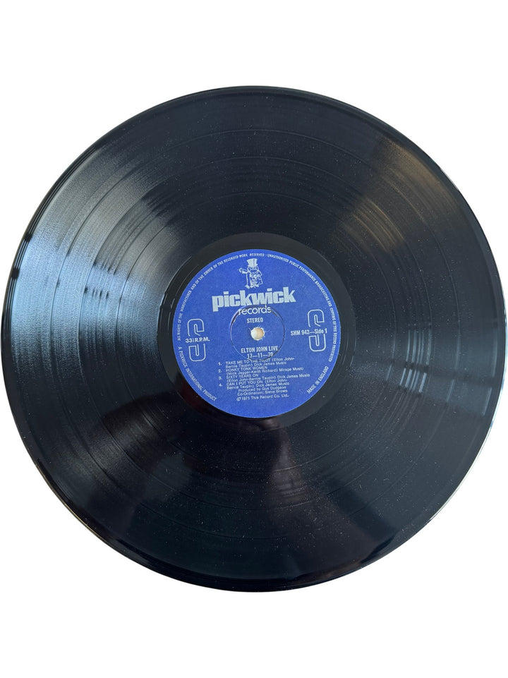 Elton John Live Album 1971 Pickwick Records - Fair - Think Vintage ltd