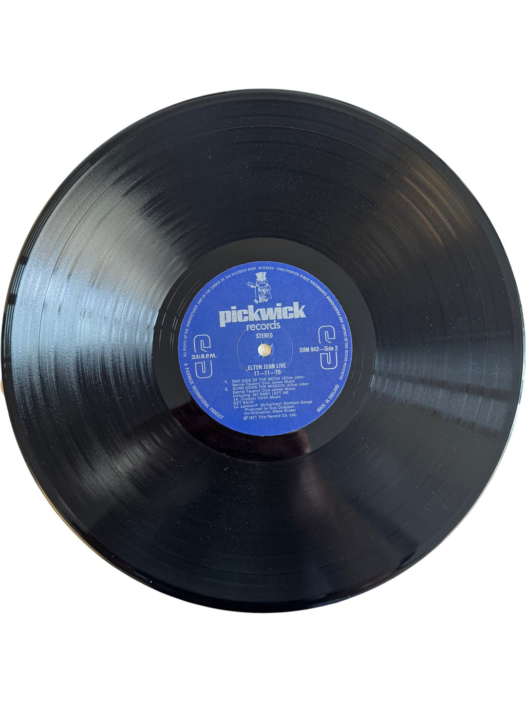 Elton John Live Album 1971 Pickwick Records - Fair - Think Vintage ltd