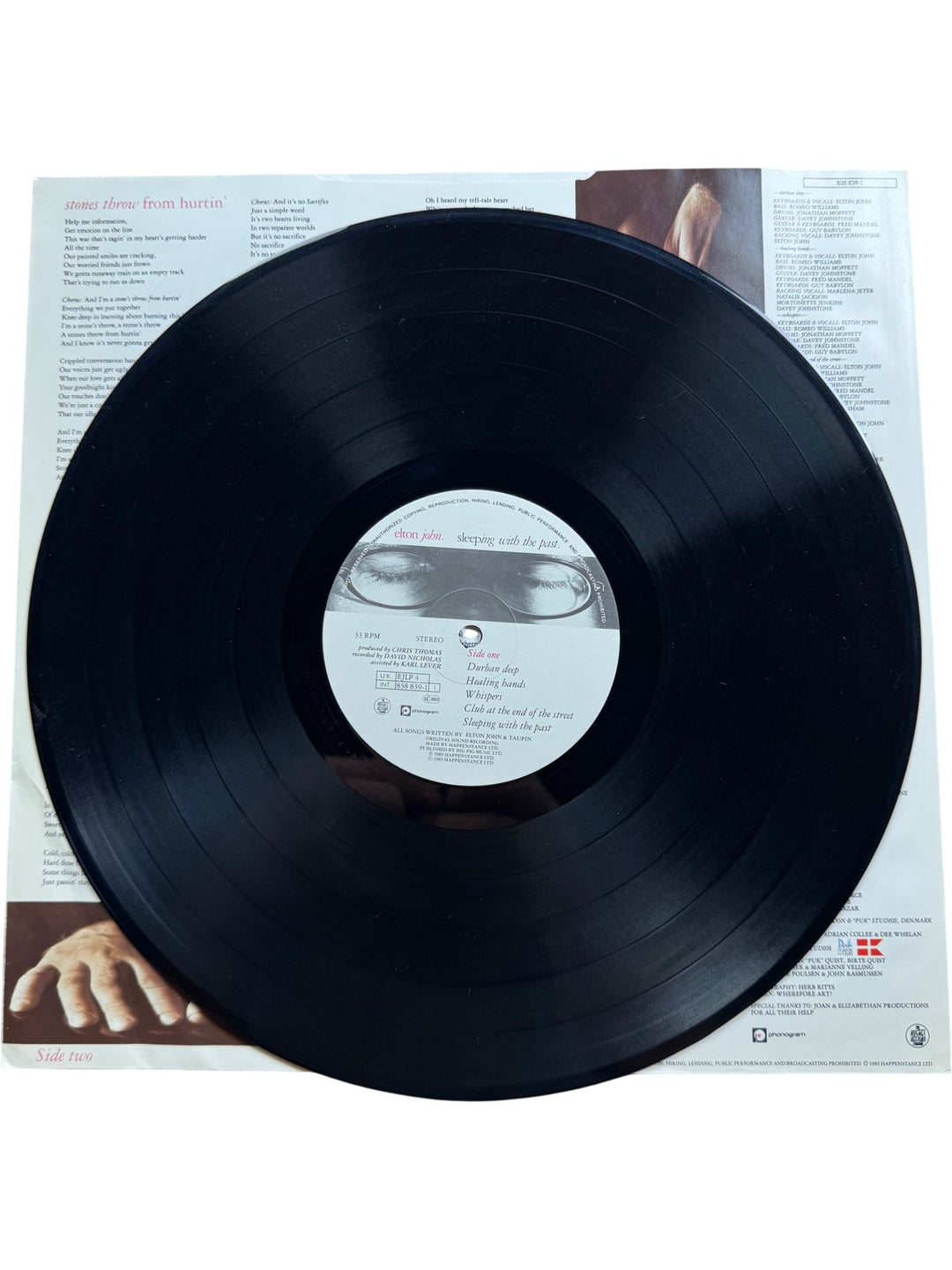 Elton John Sleeping With The Past Vinyl - Very Good+