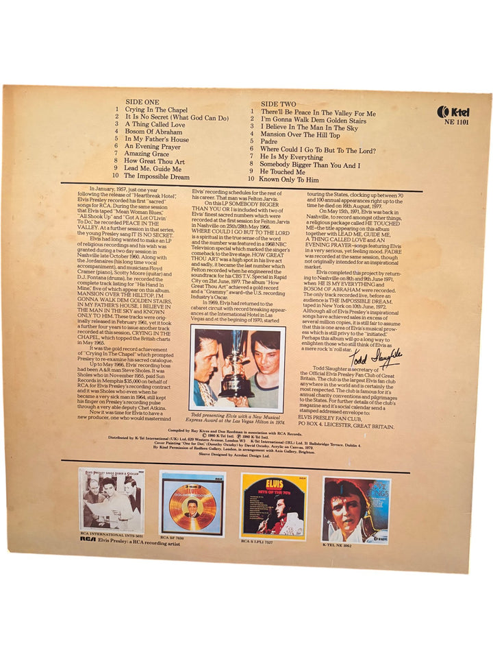 Elvis Presley Inspirations Vinyl Record - Fair