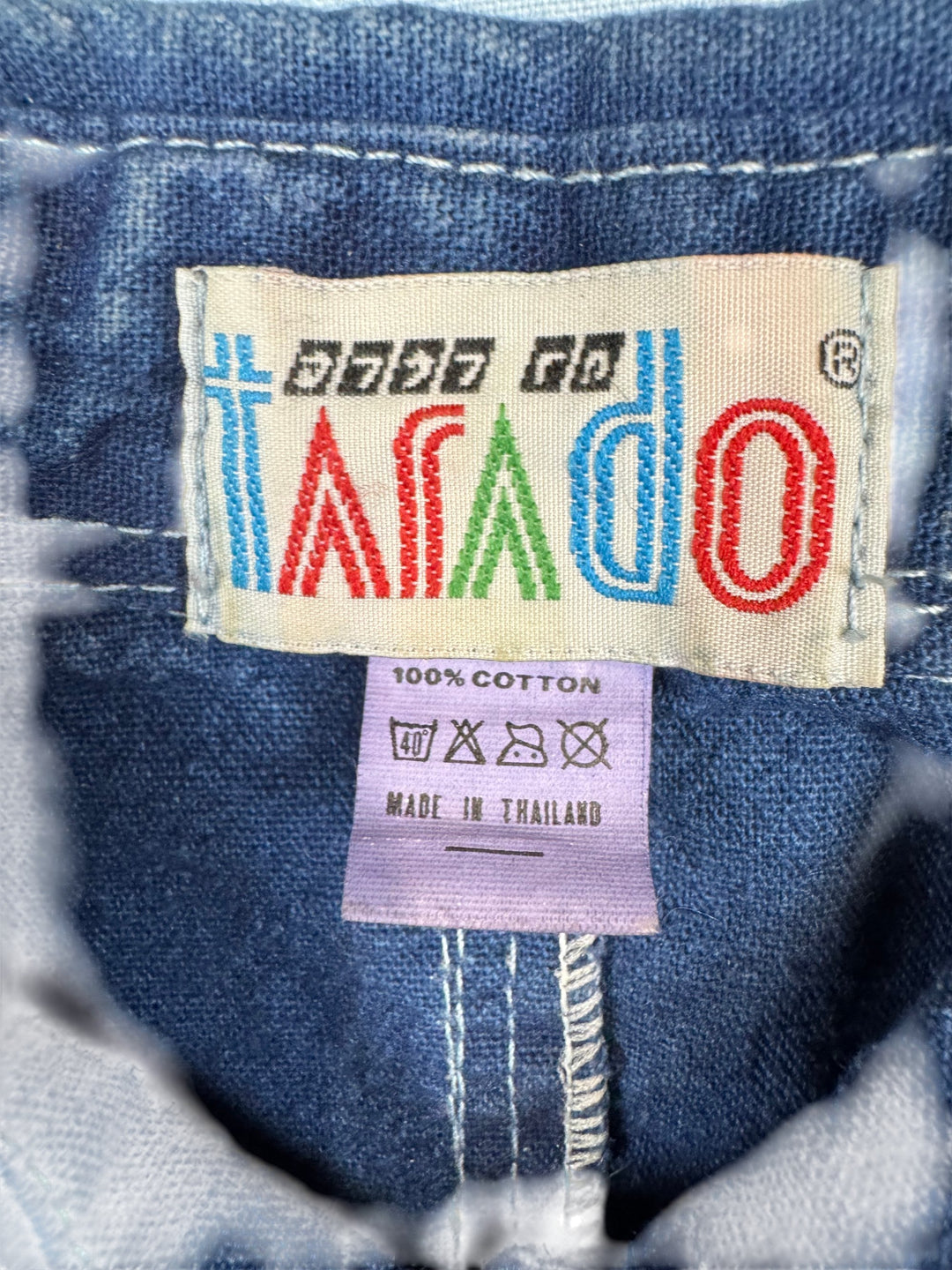 Embellished Denim Western Shirt - L - Think Vintage