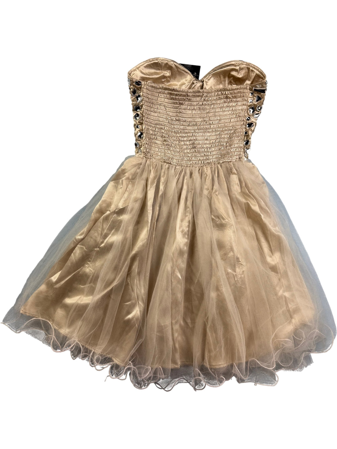 Embellished Strapless Dress - W26 - Think Vintage Online Ltd