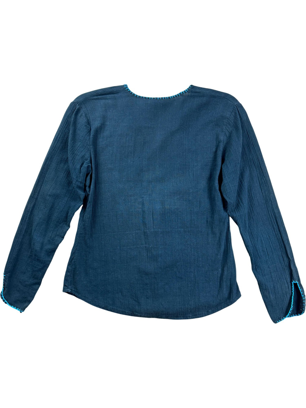 Embroidered Long Sleeve Blouse - S - Think Vintage ltd
