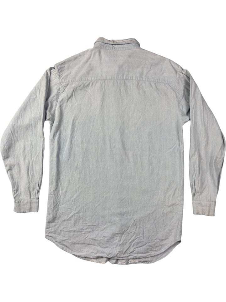 Embroidered Long Sleeved Cotton Shirt - Think Vintage Online Ltd