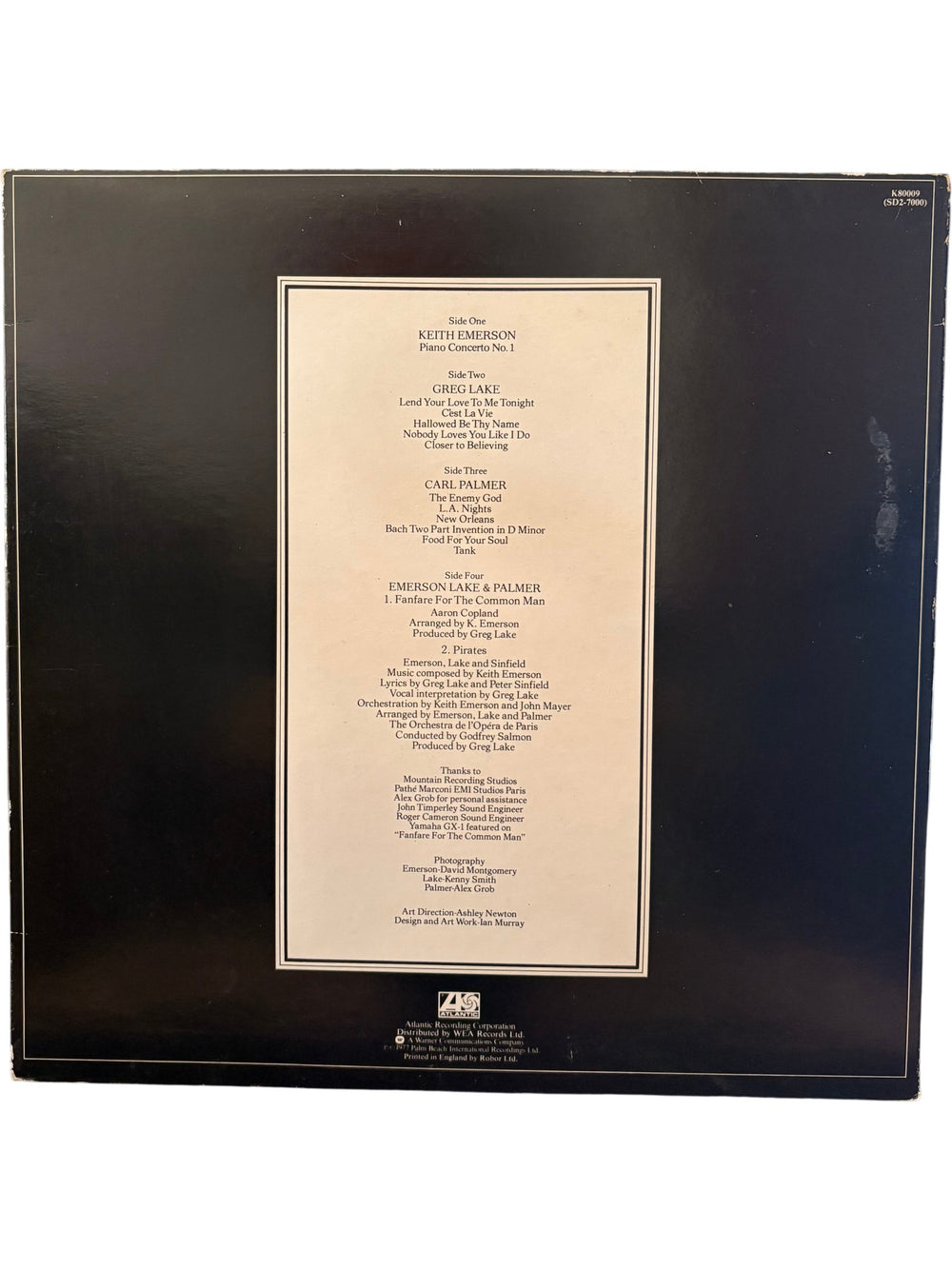 Emerson Lake & Palmer Works Vinyl Record - Fair - Think Vintage ltd