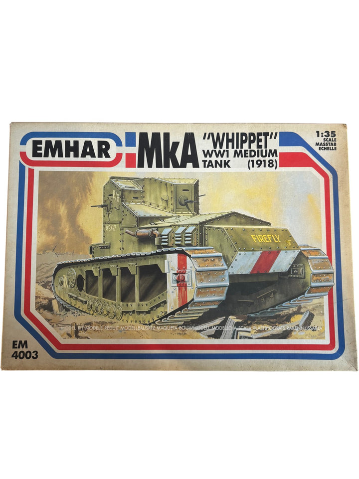 Emhar British MkA Whippet WWI Medium Tank Model Kit 1:35 Scale EM4003 - Think Vintage ltd