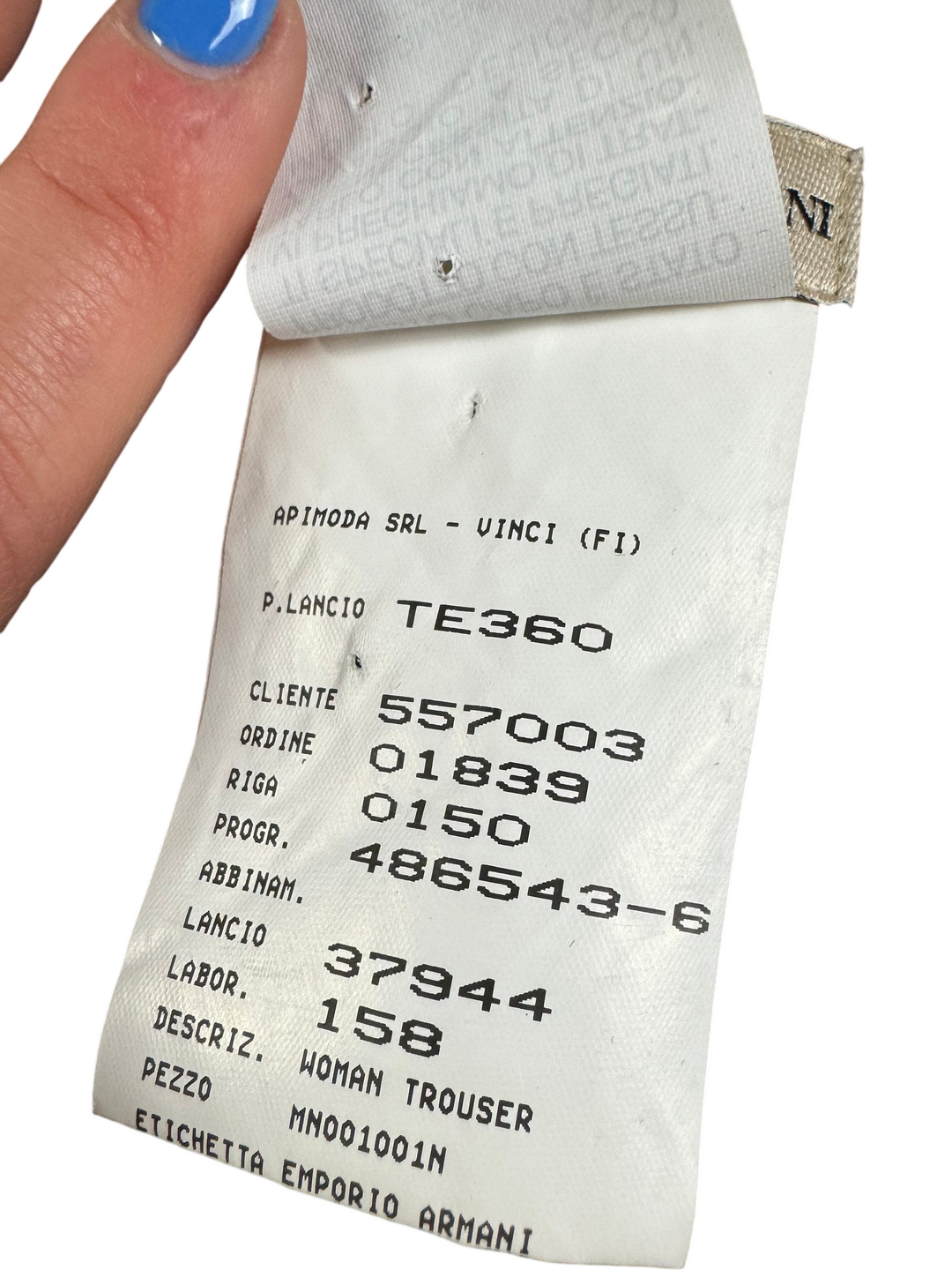 Emporio Armani Black Wool Cashmere Trousers - W33 L29 - Think Vintage