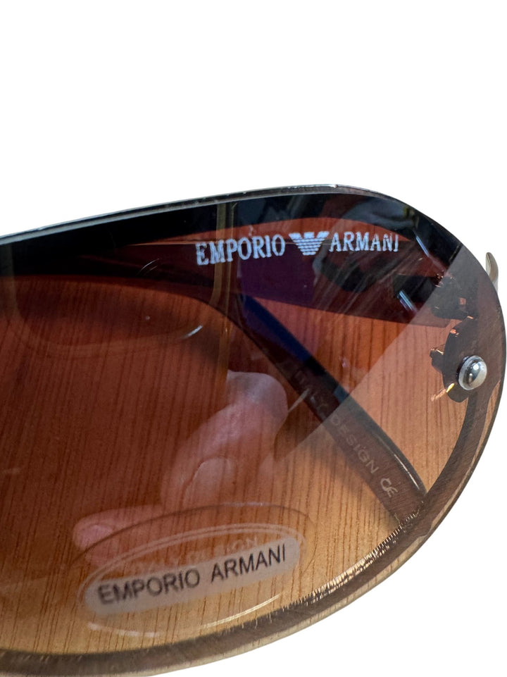 Emporio Armani Brown Sunglasses - Think Vintage ltd