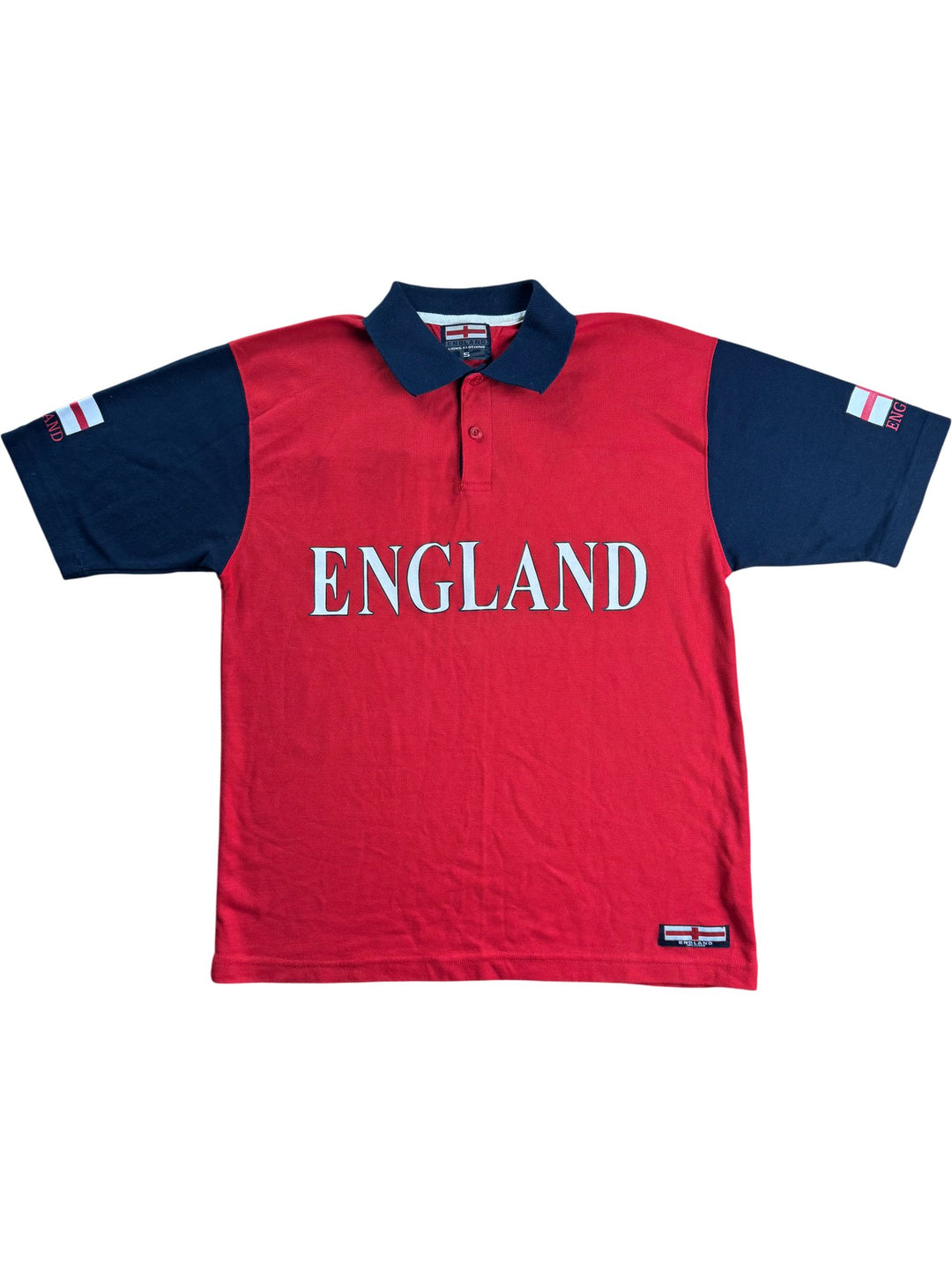England Lions Red Polo Shirt - S - Think Vintage ltd