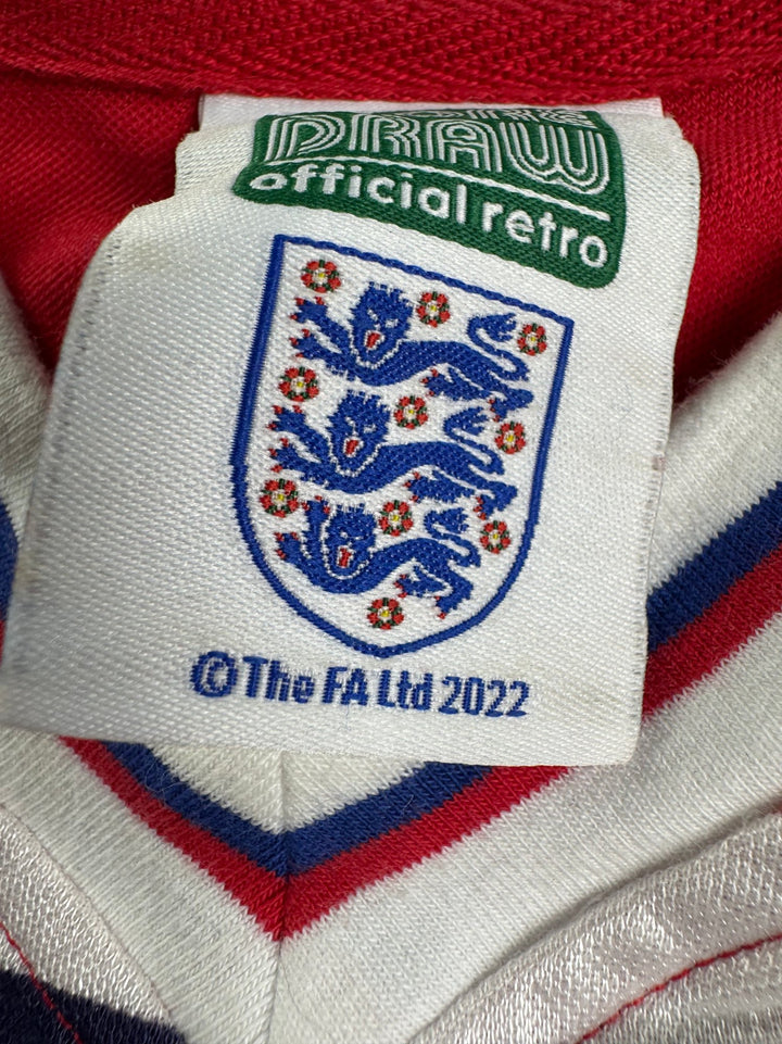 England Score Draw Retro Football Shirt - M - Think Vintage ltd