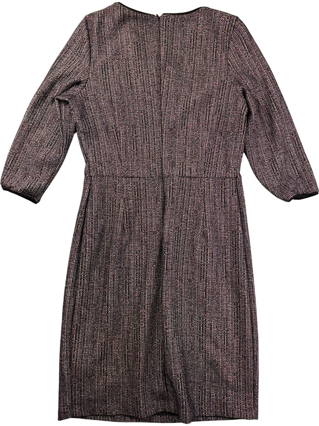 Esprit Textured Black Midi Dress - S - Think Vintage ltd