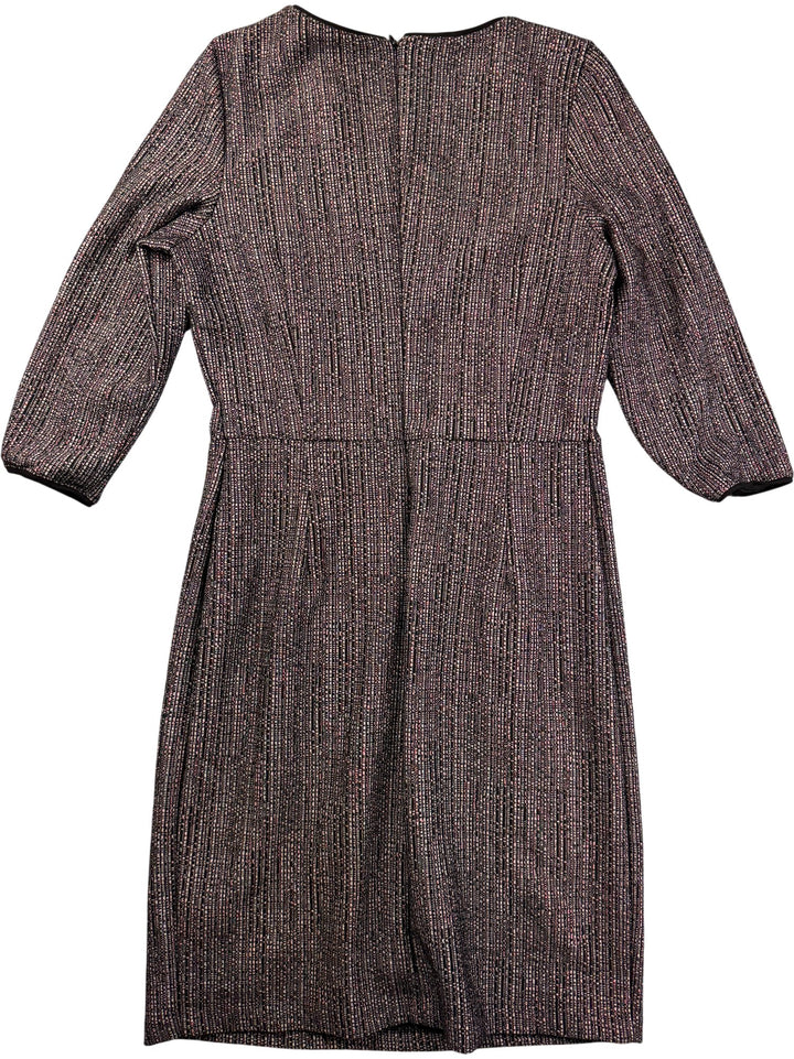 Esprit Textured Black Midi Dress - S - Think Vintage ltd