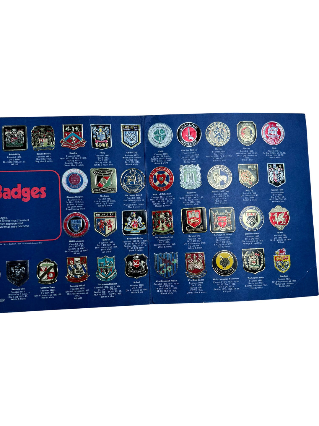 Esso Collection Of Football Club Badges - Think Vintage ltd