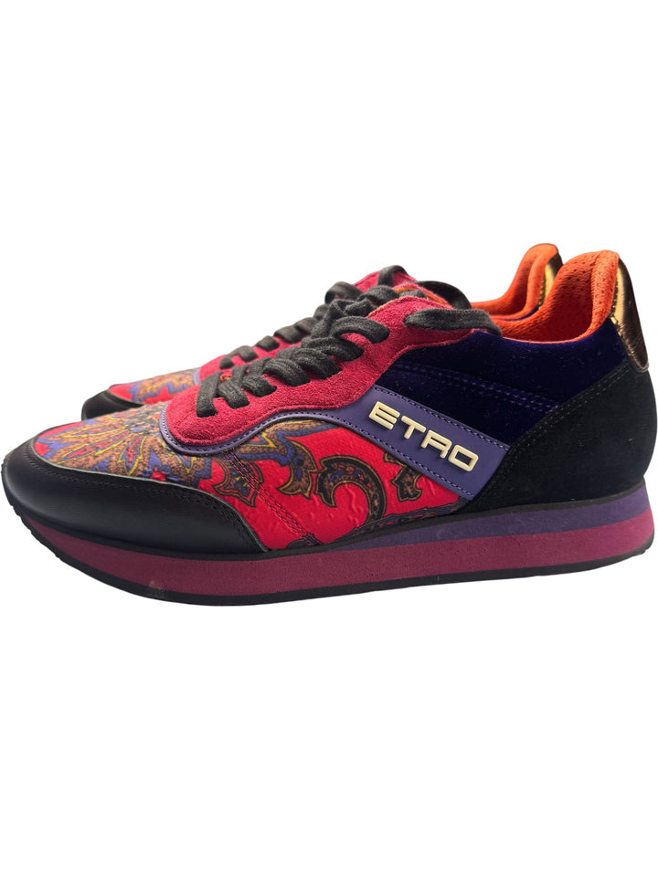 Etro Paisley Pattern Sneakers - Size 3.5 - Think Vintage ltd