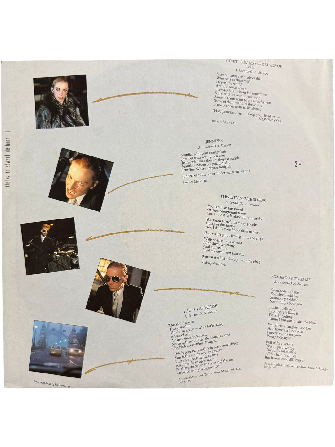 Eurythmics Sweet Dreams LP Vinyl - Think Vintage