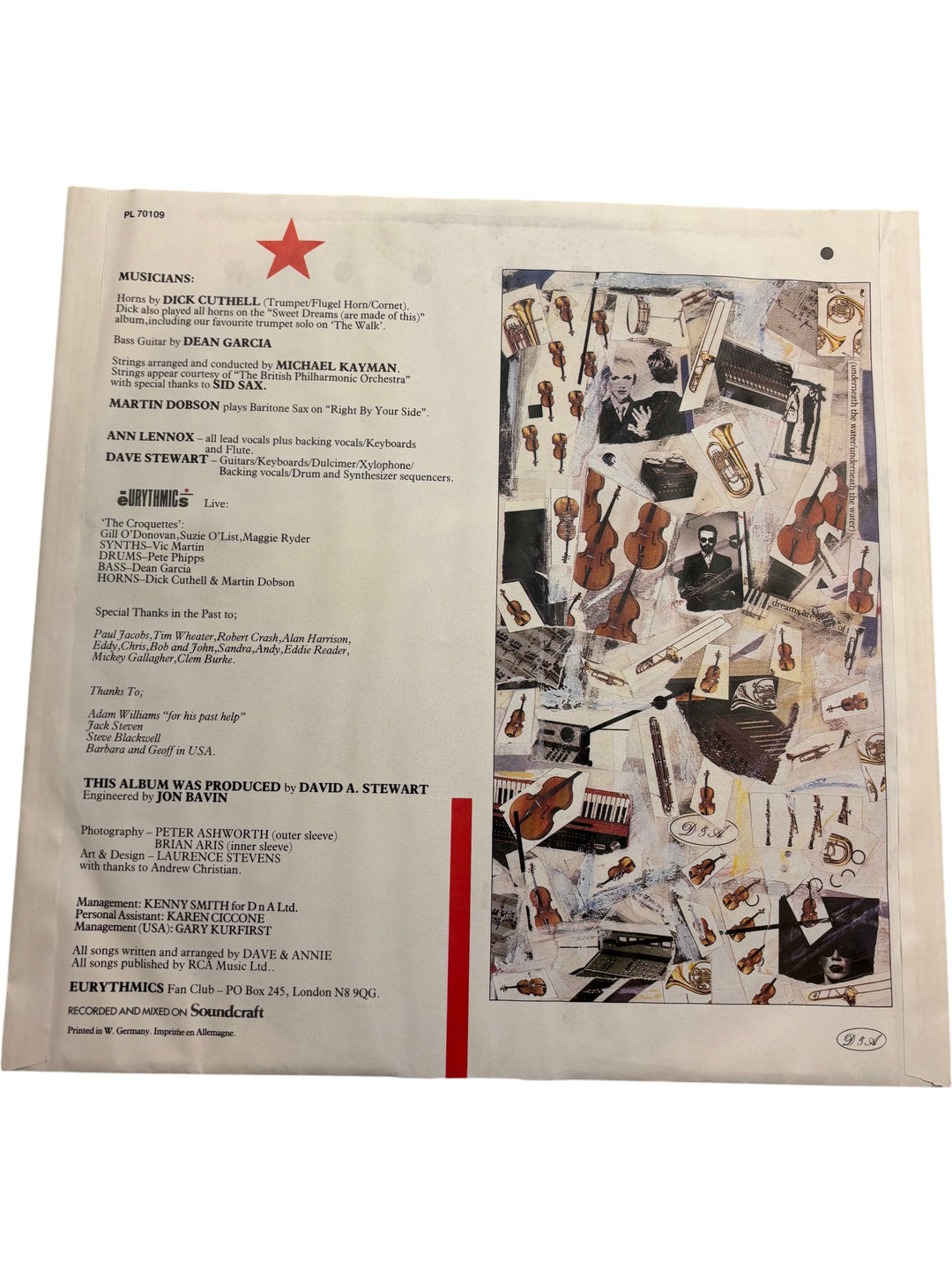 Eurythmics Touch Vinyl Album - Think Vintage