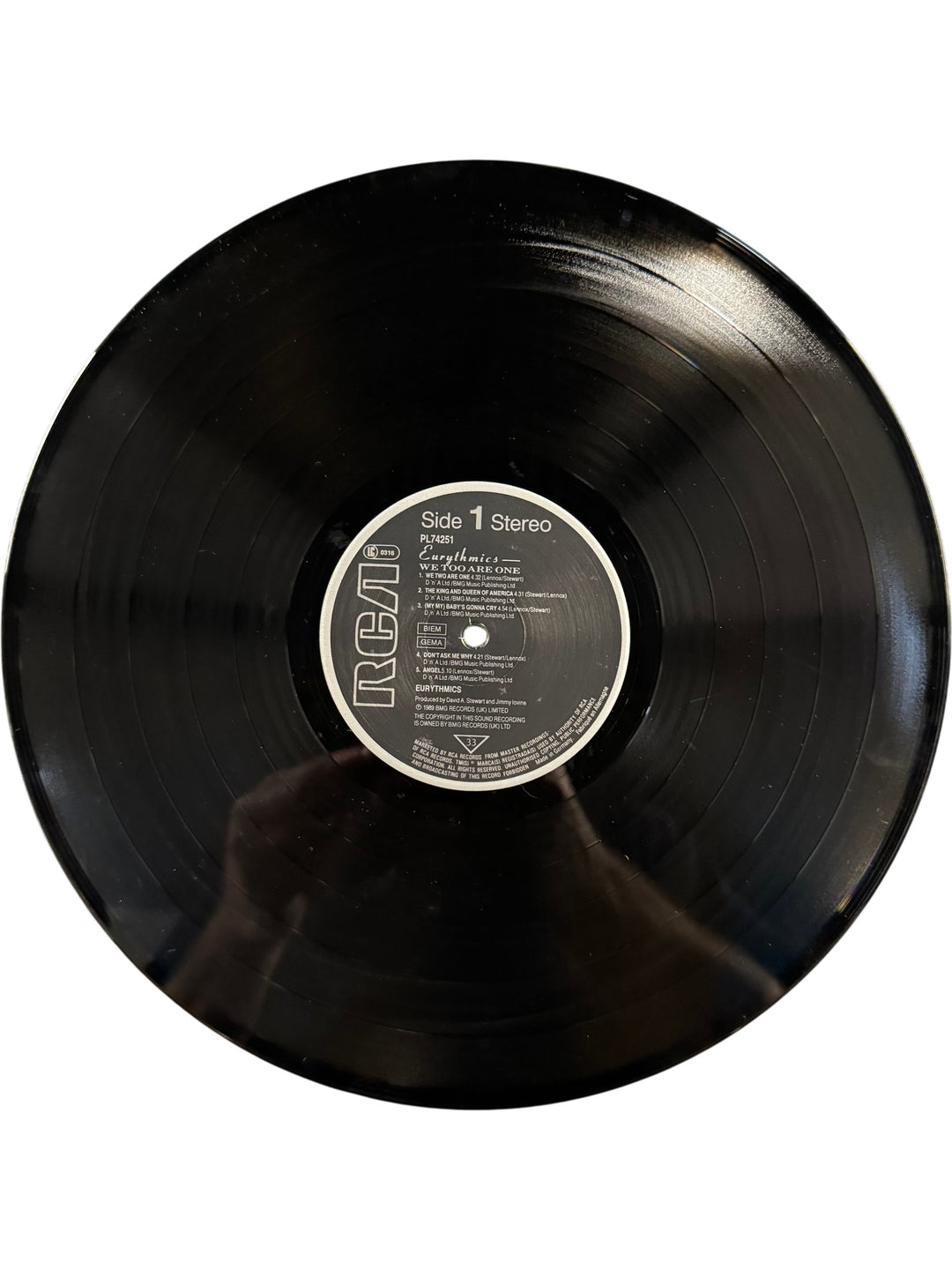 Eurythmics We Too Are One Vinyl Record - Think Vintage Online Ltd